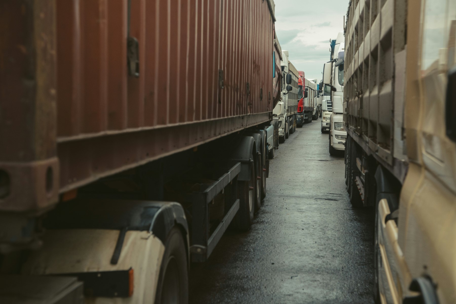 Ukraine : près des ports du Danube, la longue attente des camions chargés de céréales