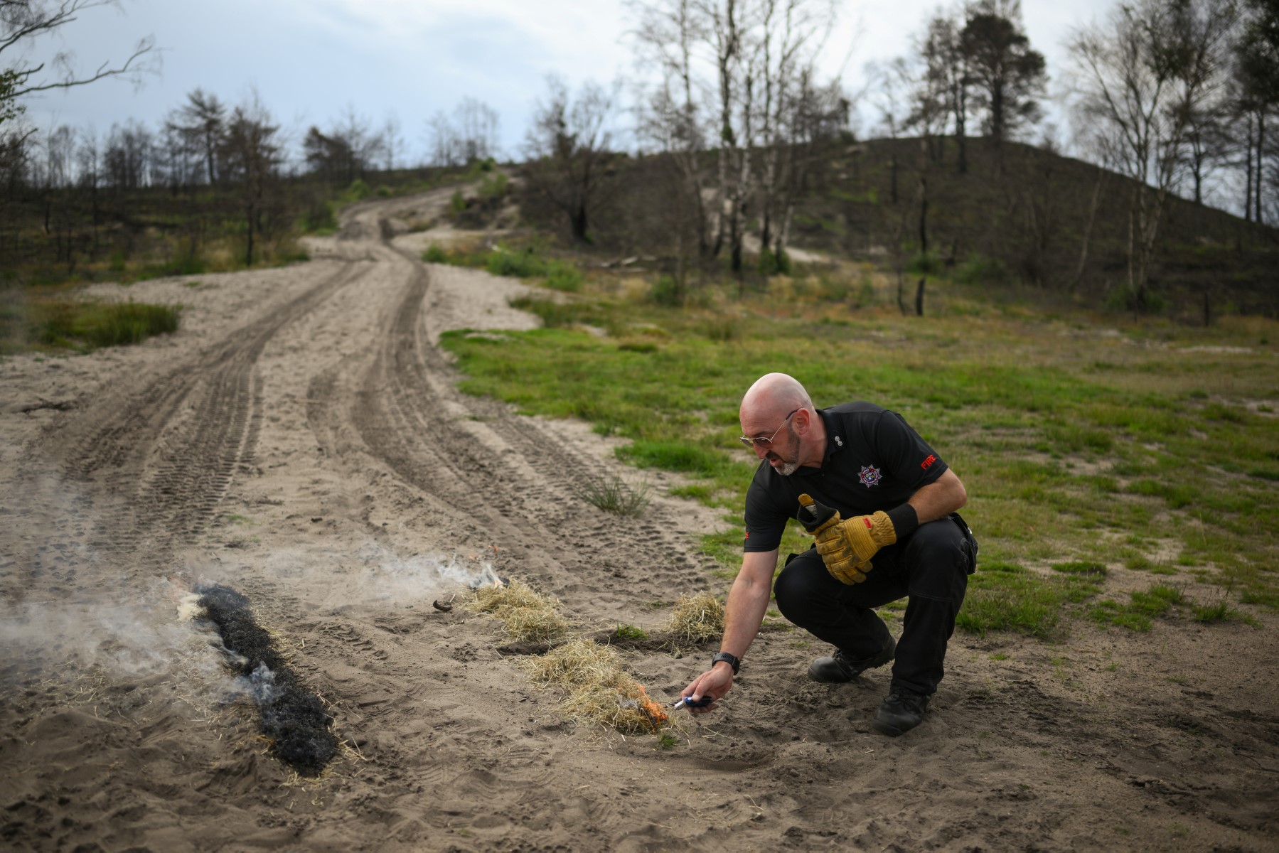 Dans le sud de l'Angleterre, les pompiers se préparent à des incendies plus fréquents