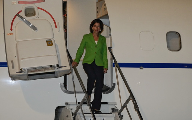 La ministre américaine du Commerce débute sa visite en Chine