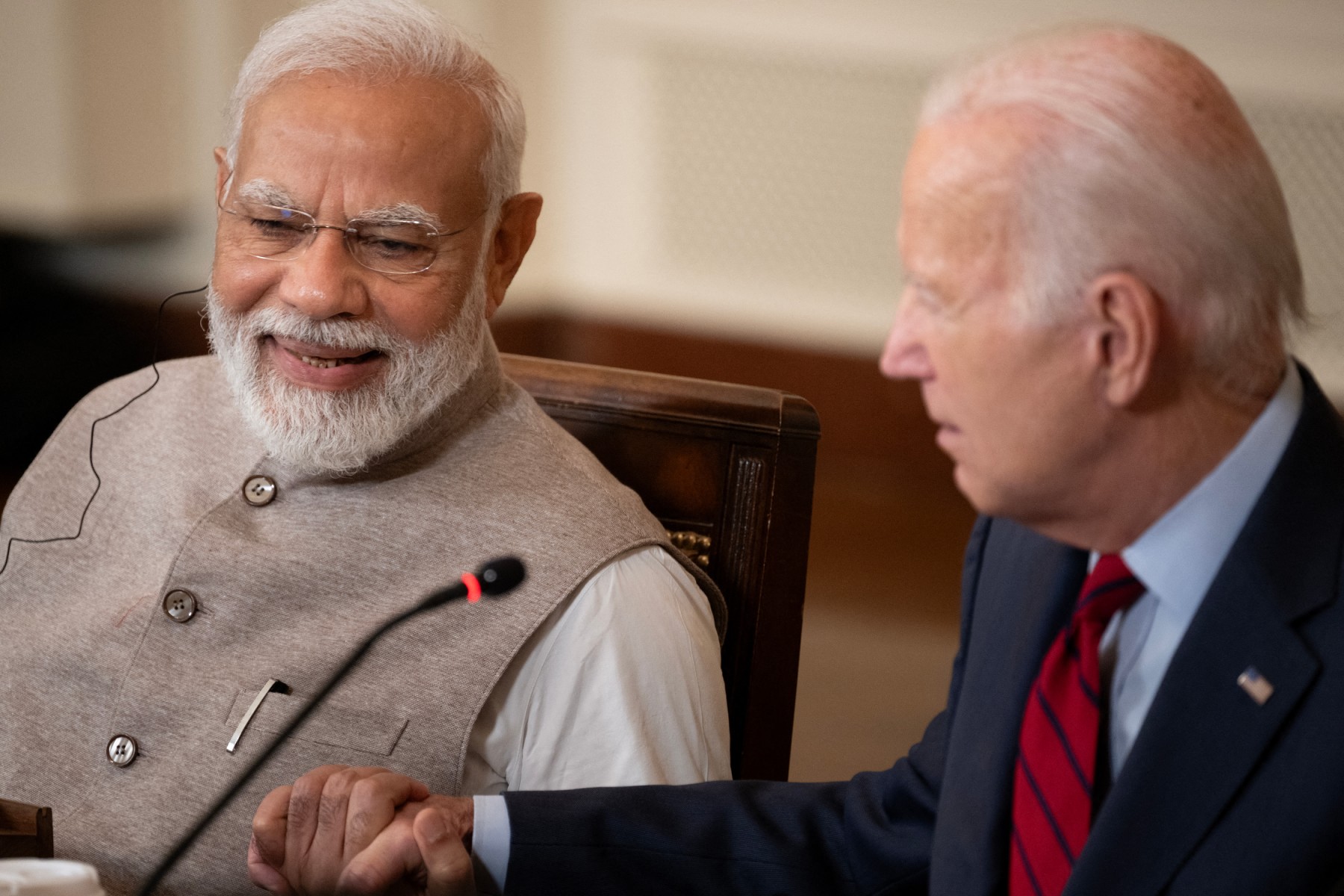 À Delhi, Biden et Modi mettent à nouveau en scène leur bonne entente