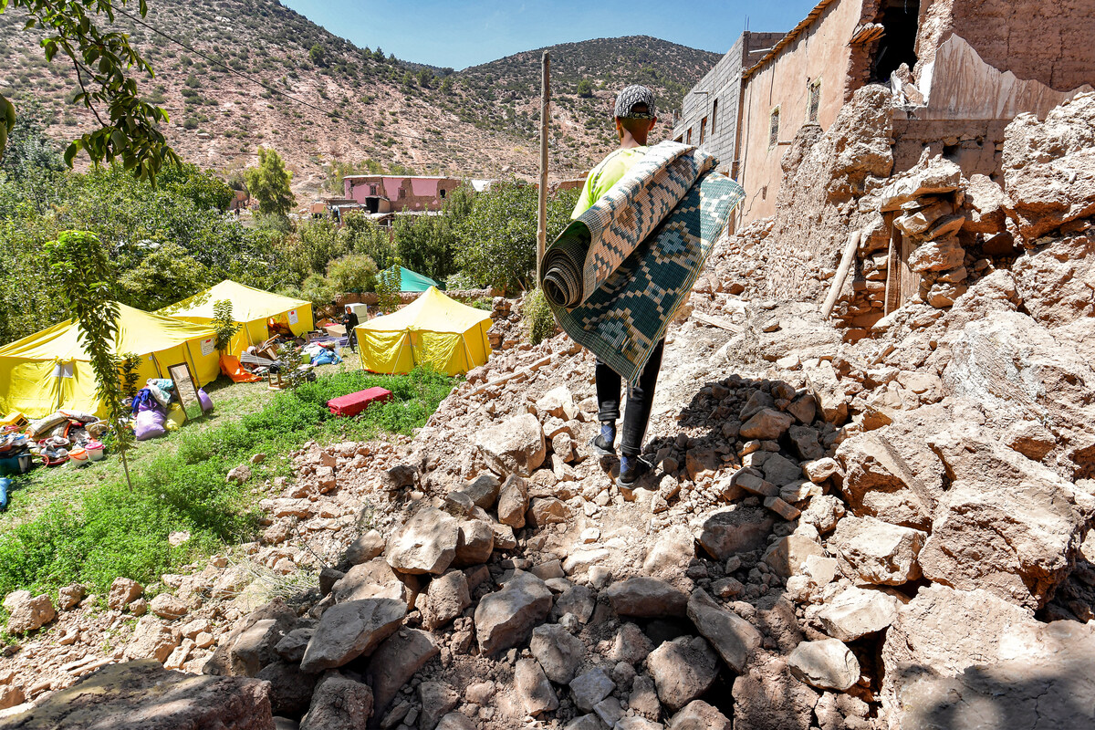 Séisme au Maroc: Mohammed, l'agriculteur dans un champ de ruines