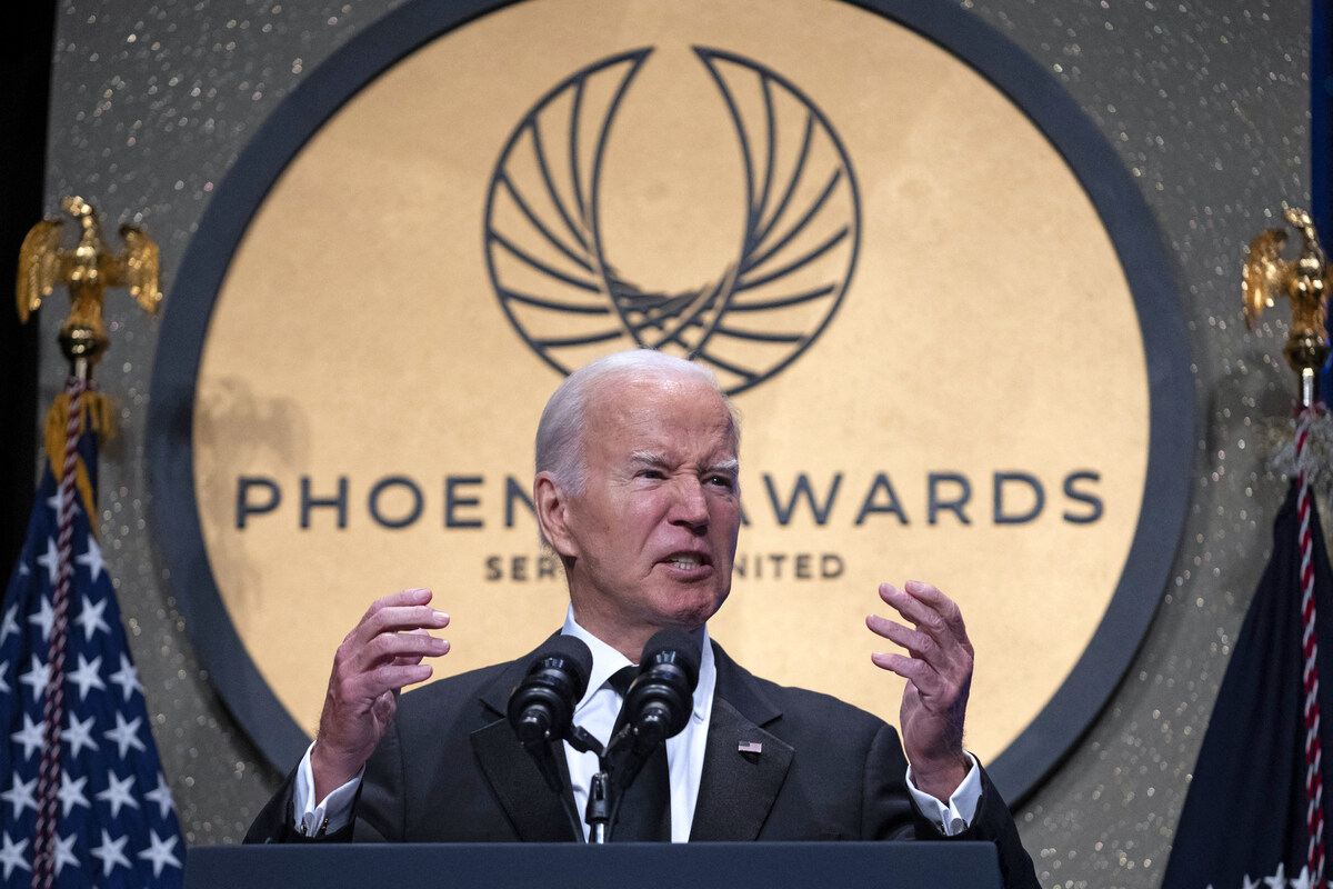 Le président américain Joe Biden s'exprime lors du dîner de remise des prix Phoenix au Washington Convention Center à Washington, DC, le 23 septembre 2023. (Photo Roberto Schmidt AFP)