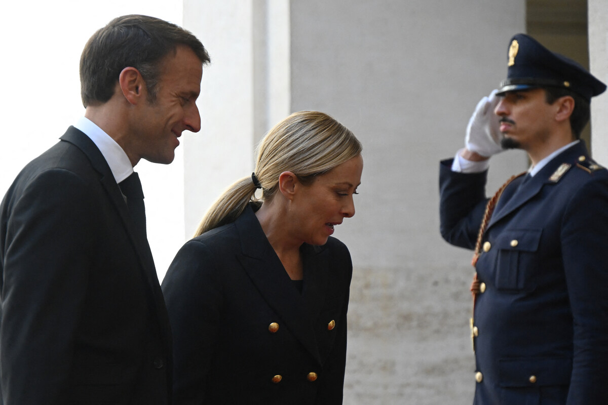 Emmanuel Macron a rencontré Giorgia Meloni à Rome
