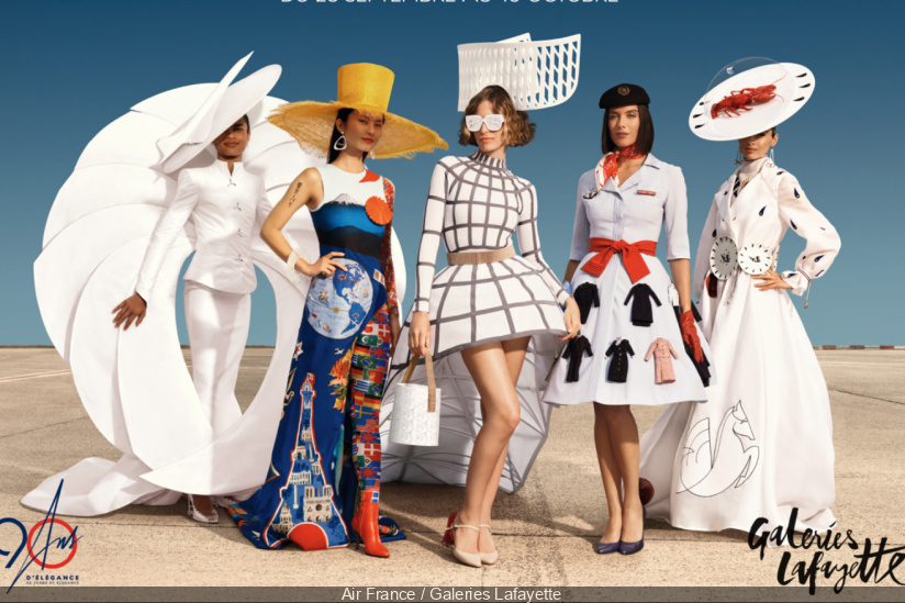 90 ans d'Air France aux galeries Lafayette: Mode, patrimoine, objets mythiques et défilés couture !