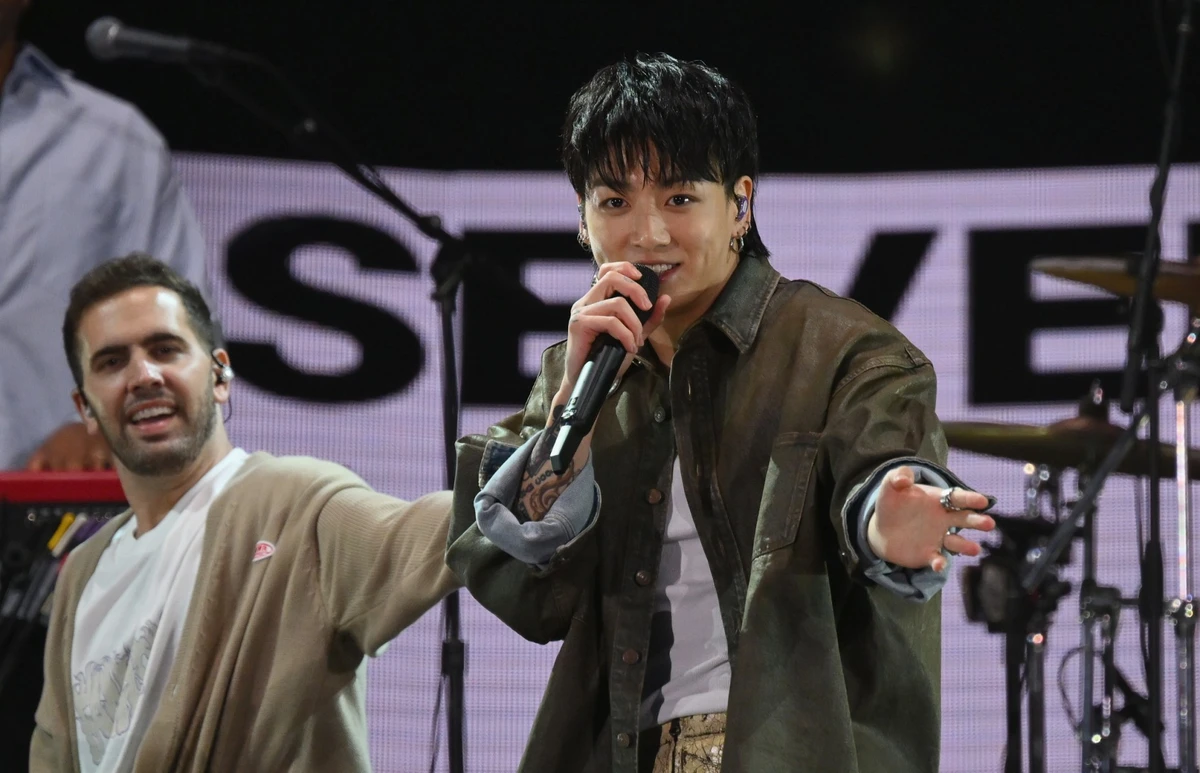 Le chanteur sud-coréen Jungkook se produit sur scène lors du Global Citizen Festival à Central Park, à New York, le 23 septembre 2023. (Photo Angela Weiss AFP)