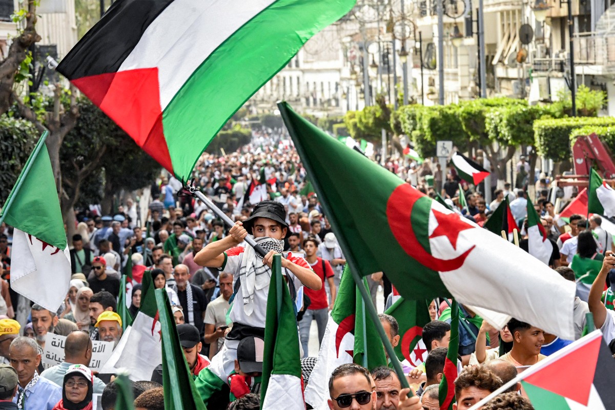 Importantes manifestations en Algérie en soutien aux Palestiniens