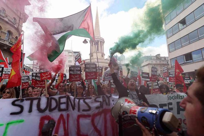 A Londres, des milliers de manifestants pro-Palestiniens