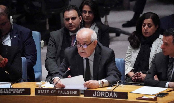 Tuer des Palestiniens ne fera «jamais» d’Israël un lieu plus sûr, déclare le représentant de la Palestine au Conseil de sécurité