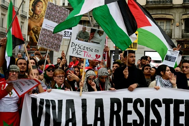 Espagne: Manifestation pro-palestinienne et contre la riposte israélienne à Madrid