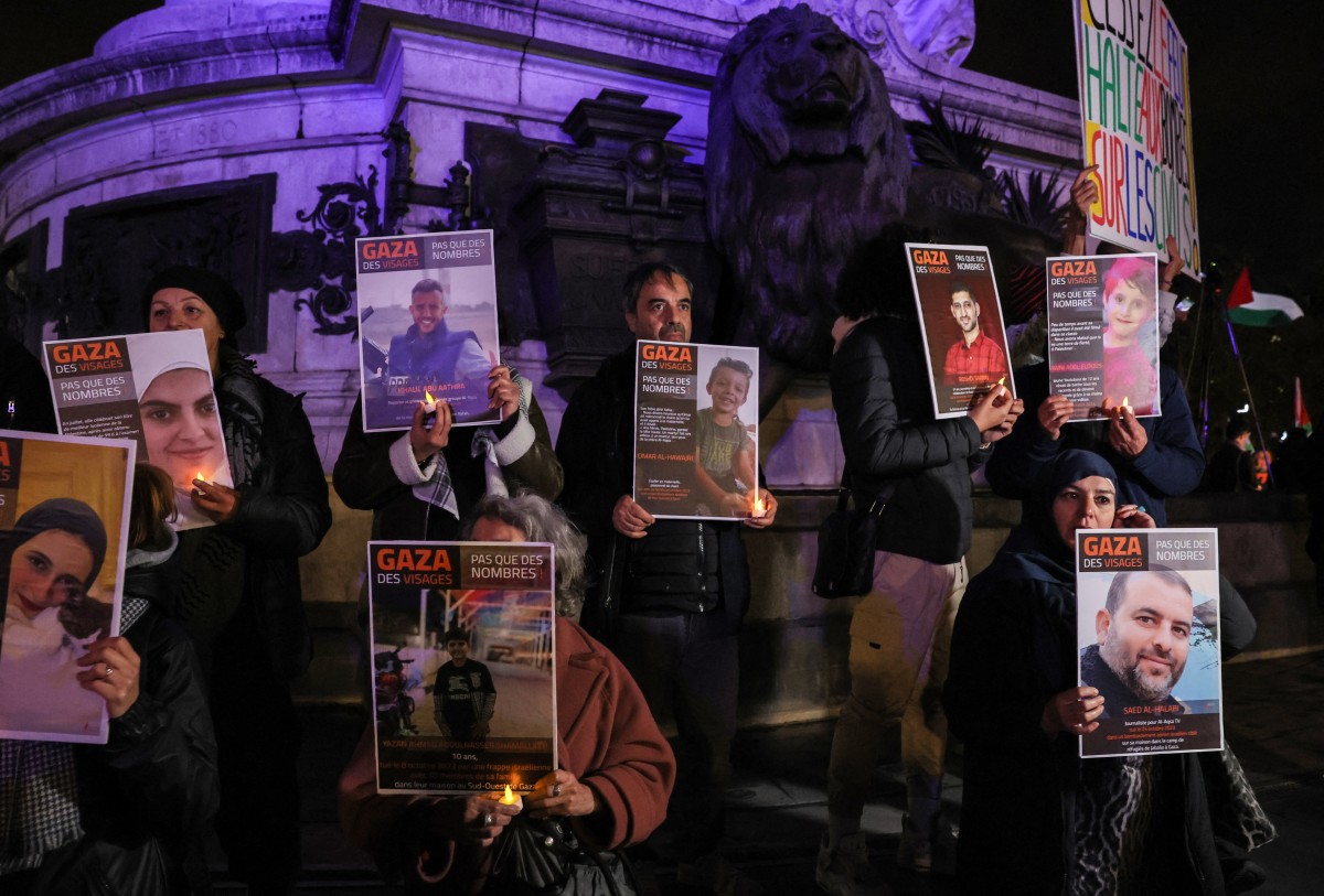 A Paris, 2000 manifestants appellent au «cessez-le-feu immédiat» à Gaza