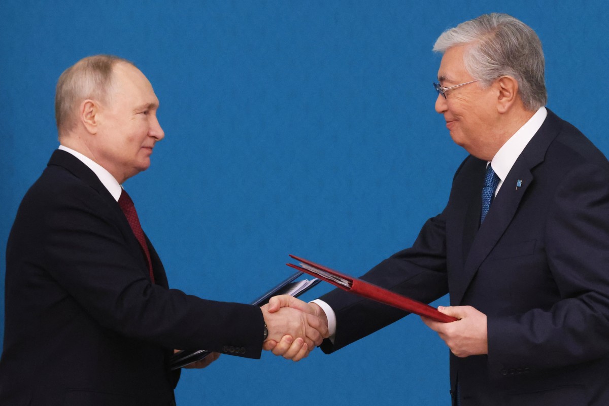Poutine au Kazakhstan pour cimenter son influence chez «son plus proche allié»