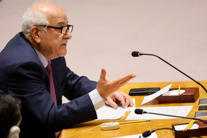 L'envoyé palestinien demande à l'ONU d'être cohérente et de ne pas «personnaliser le récit»