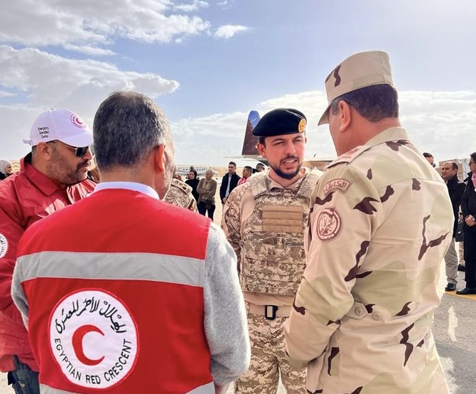Le prince héritier de Jordanie supervise la livraison d’un deuxième hôpital de campagne à Gaza