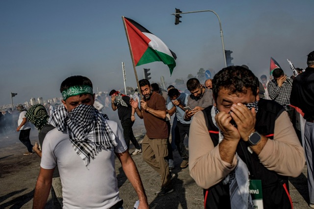 Turquie: La police disperse une manifestation pro-palestinienne près d'une base militaire