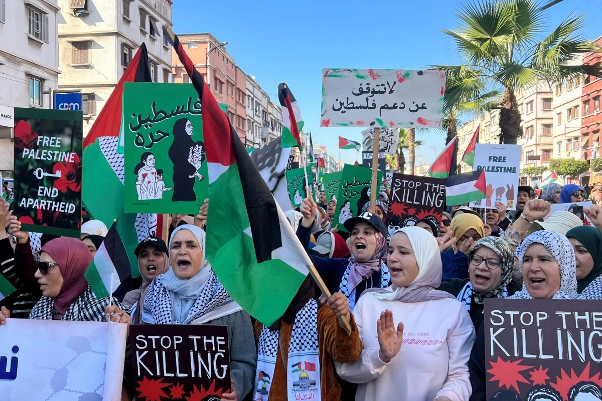 Des dizaines de milliers de Marocains en soutien aux Palestiniens à Casablanca