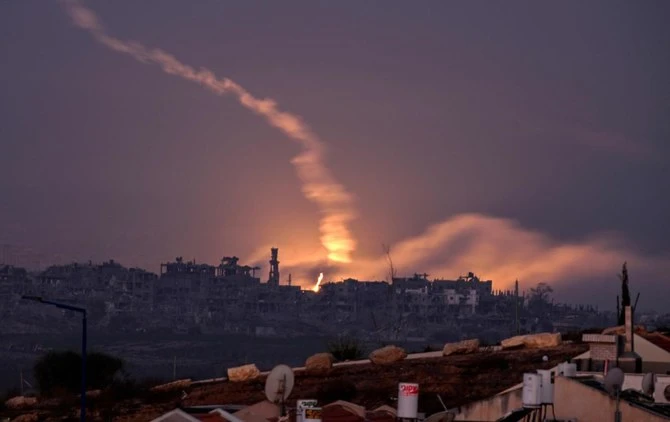 Cette photo a été prise à Sderot, le long de la frontière avec la bande de Gaza, le 5 novembre 2023. (AFP)