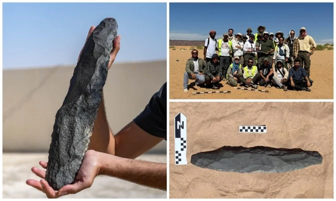 Une hache vieille de deux cent mille ans retrouvée à AlUla