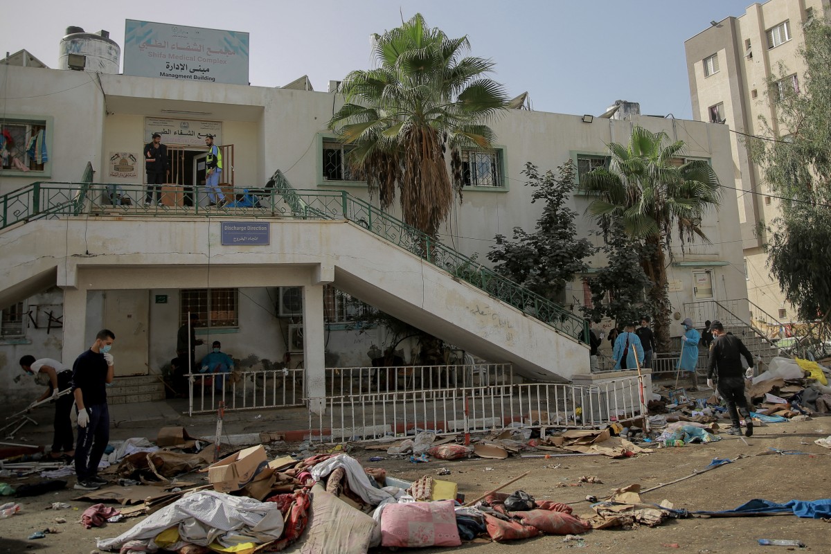 L'enfer dans les vestiges du plus grand hôpital de Gaza