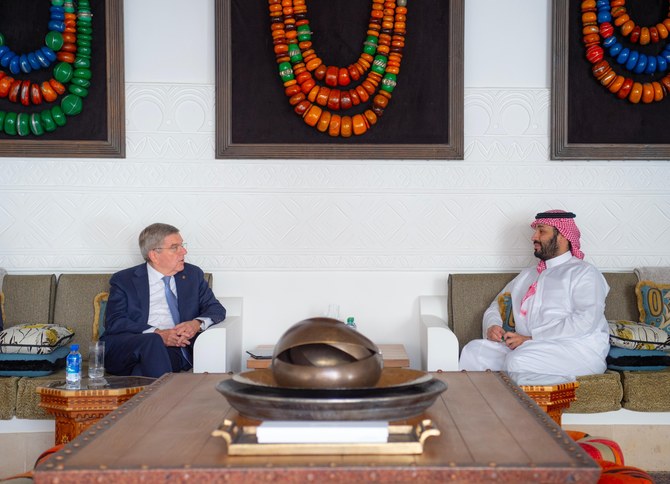 Le prince héritier saoudien et le président du Comité international olympique s’entretiennent à Riyad
