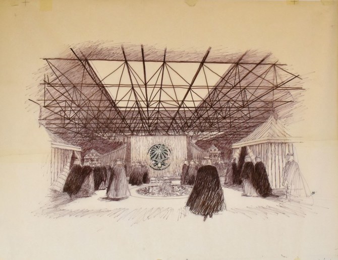 L’Arabie saoudite dans les années 1970: les travaux de l’illustrateur d’architecture américain Carlos Diniz dévoilés