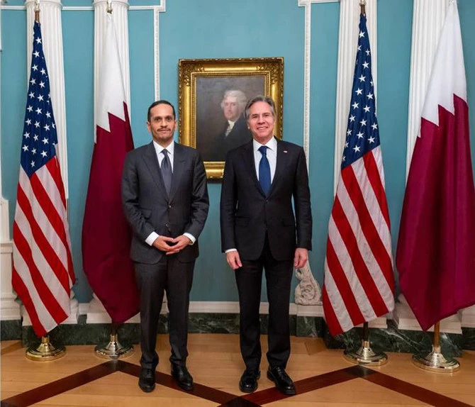 Le secrétaire d'État américain Antony Blinken a rencontré vendredi le Premier ministre et ministre des Affaires étrangères du Qatar, Cheikh Mohammed ben Abdulrahman ben Jassim Al-Thani, à Washington D.C. (QNA)