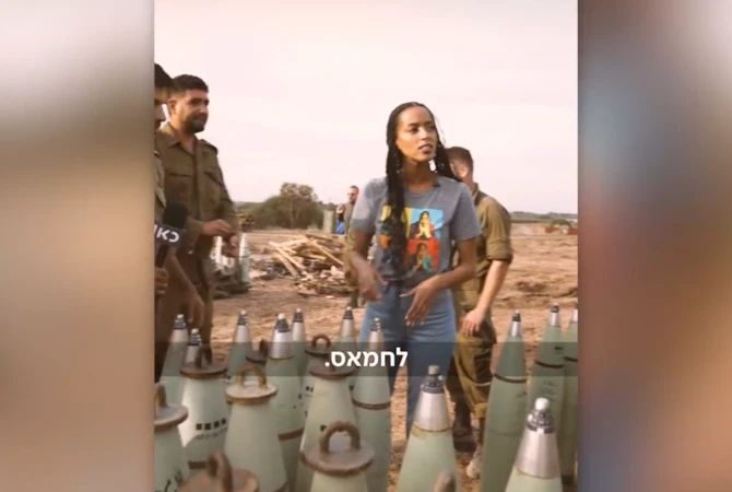 La vidéo d’une présentatrice israélienne signant des obus pour Gaza provoque un tollé