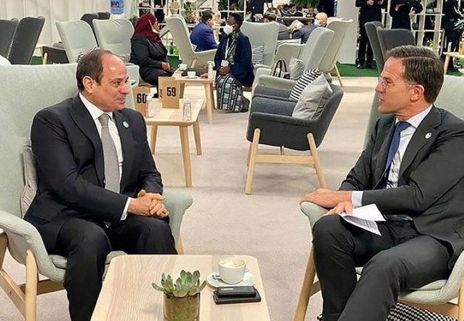 Les dirigeants égyptien et néerlandais discutent de la sécurité au Moyen-Orient