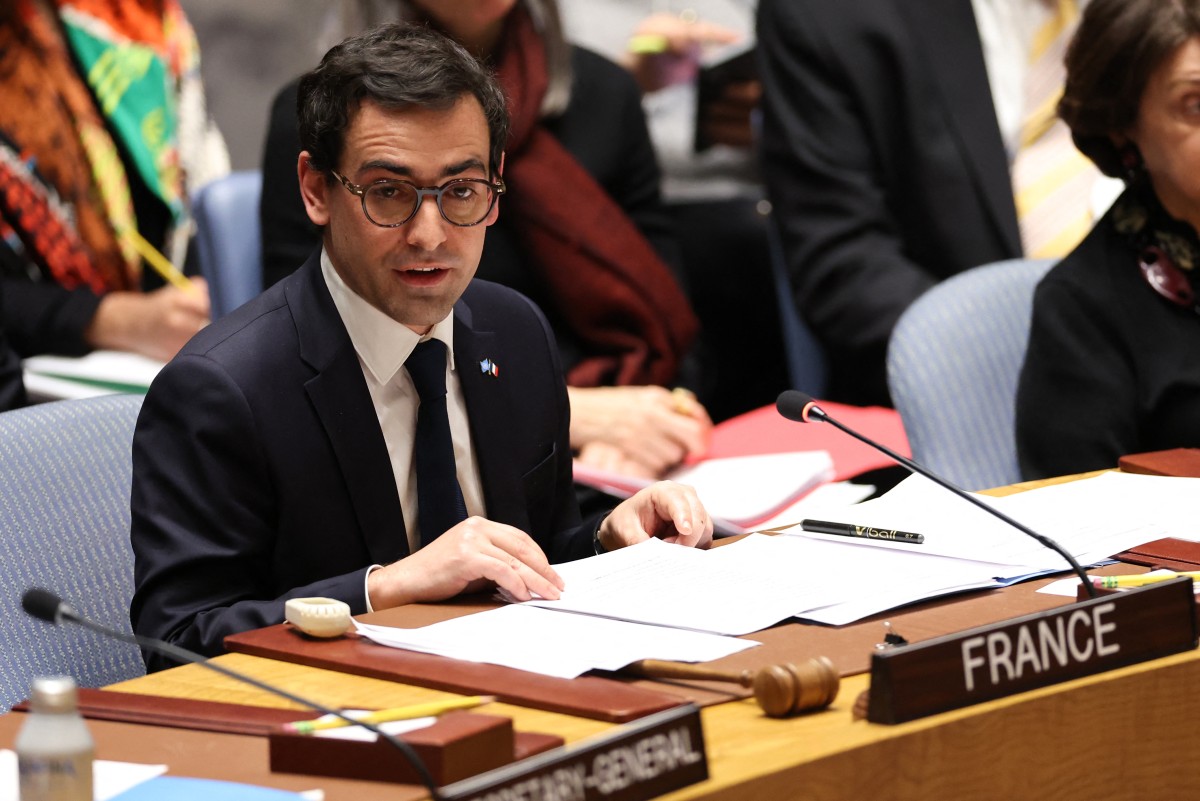 À l'ONU, Séjourné plaide pour un Etat palestinien