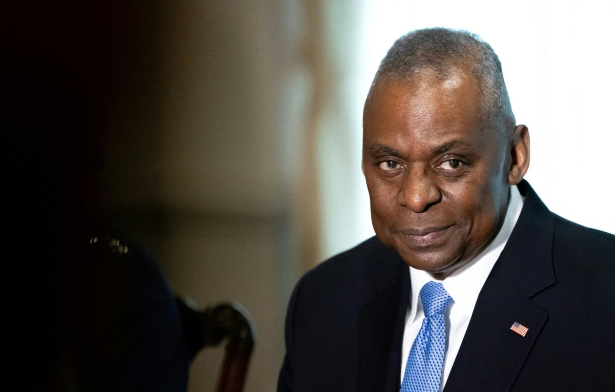 Le secrétaire à la défense Lloyd Austin s'exprime lors d'une réunion avec le secrétaire général de l'OTAN Jens Stoltenberg au Pentagone à Washington, DC, le 29 janvier 2024. (Photo Julia Nikhinson AFP)