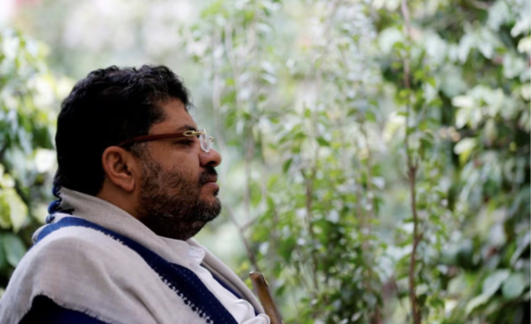 Mohammed Ali al-Houthi, président du Comité révolutionnaire suprême des Houthis, lors d’un entretien accordé à Reuters à Sanaa. (Reuters/photo d’archive)