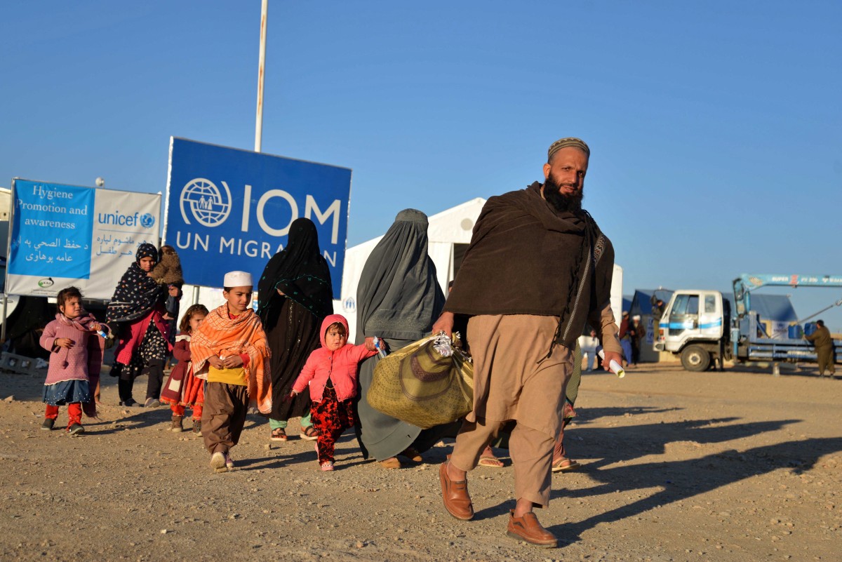 Un demi-million d'Afghans rentrés du Pakistan, selon l'OIM
