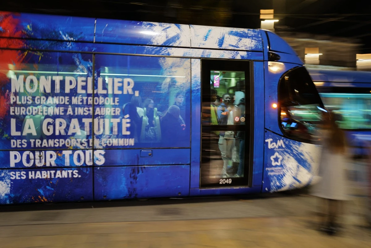 Transports publics gratuits pour les habitants de Montpellier