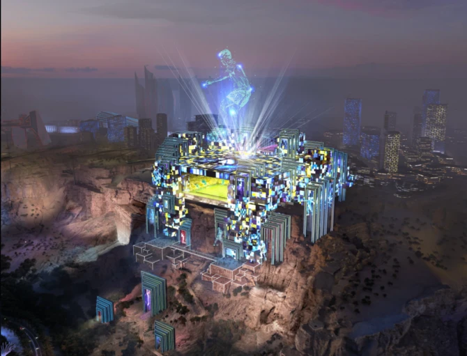 Design futuriste pour le nouveau stade Prince Mohammed ben Salmane à Qiddiya