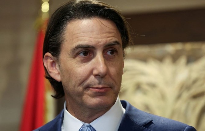 L'envoyé américain Amos Hochstein, après sa rencontre avec le président du Parlement libanais Nabih Berri, à Beyrouth, le 11 janvier 2024. (Reuters)