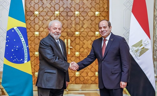 Lula da Silva et Abdel Fattah al-Sissi. (Ricardo Stuckert/Bureau présidentiel du Brésil)