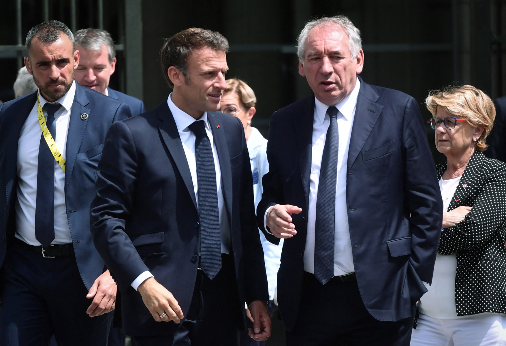 Le désaccord de Bayrou: «une péripétie politique», minimise Macron