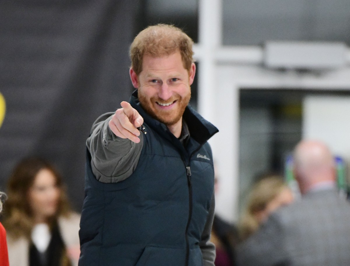 Le prince Harry, duc de Sussex, assiste au camp d'entraînement hivernal "Invictus Games Vancouver Whistler 2025's One Year to Go" à Whistler, Colombie-Britannique, Canada, le 16 février 2024. (Photo Don MacKinnon AFP)