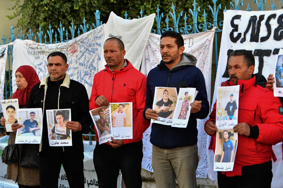 Tunisie: Manifestation de proches de 40 jeunes migrants disparus en mer