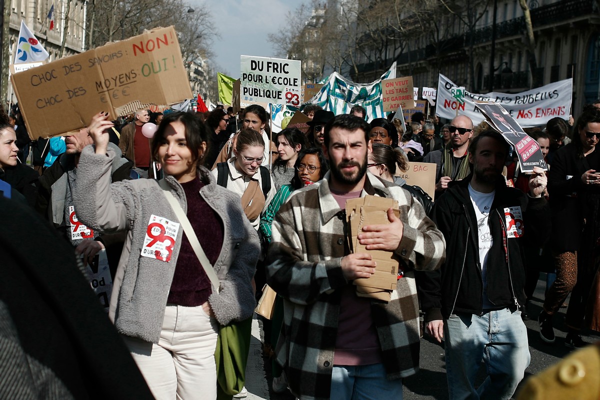 Des enseignants de Seine-Saint-Denis dans la rue pour réclamer un plan d'urgence