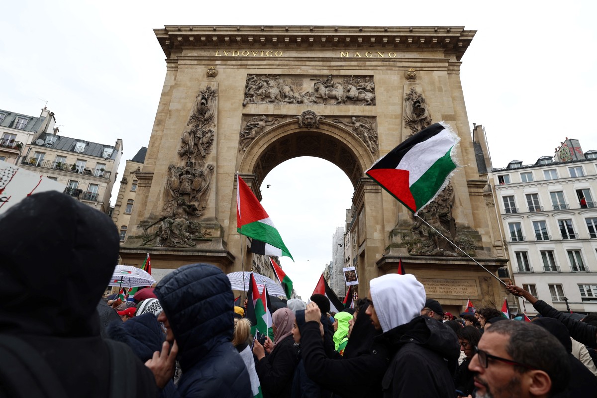 Des milliers de manifestants à Paris pour un «cessez-le-feu immédiat» à Gaza