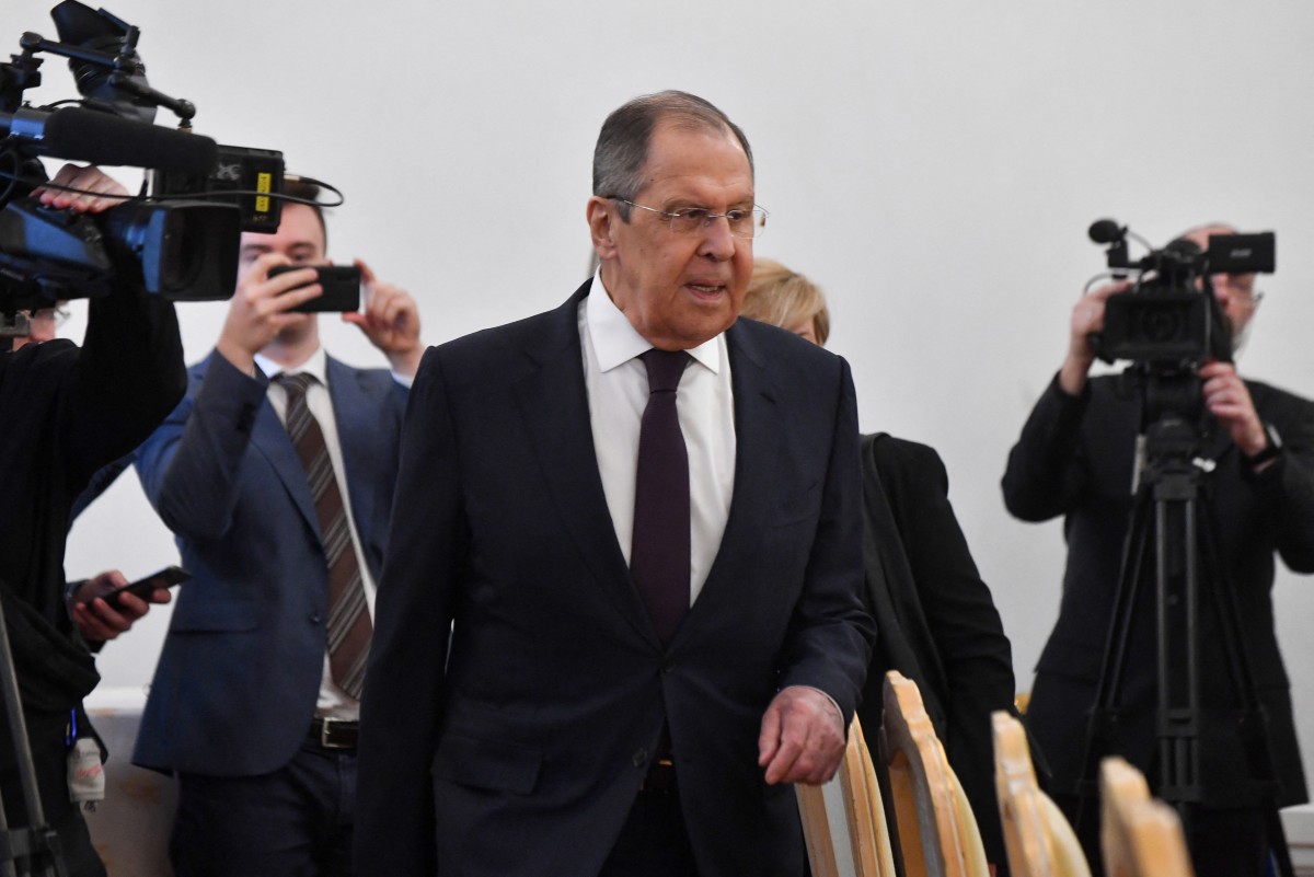 Le chef de la diplomatie russe Sergueï Lavrov est arrivé en Chine