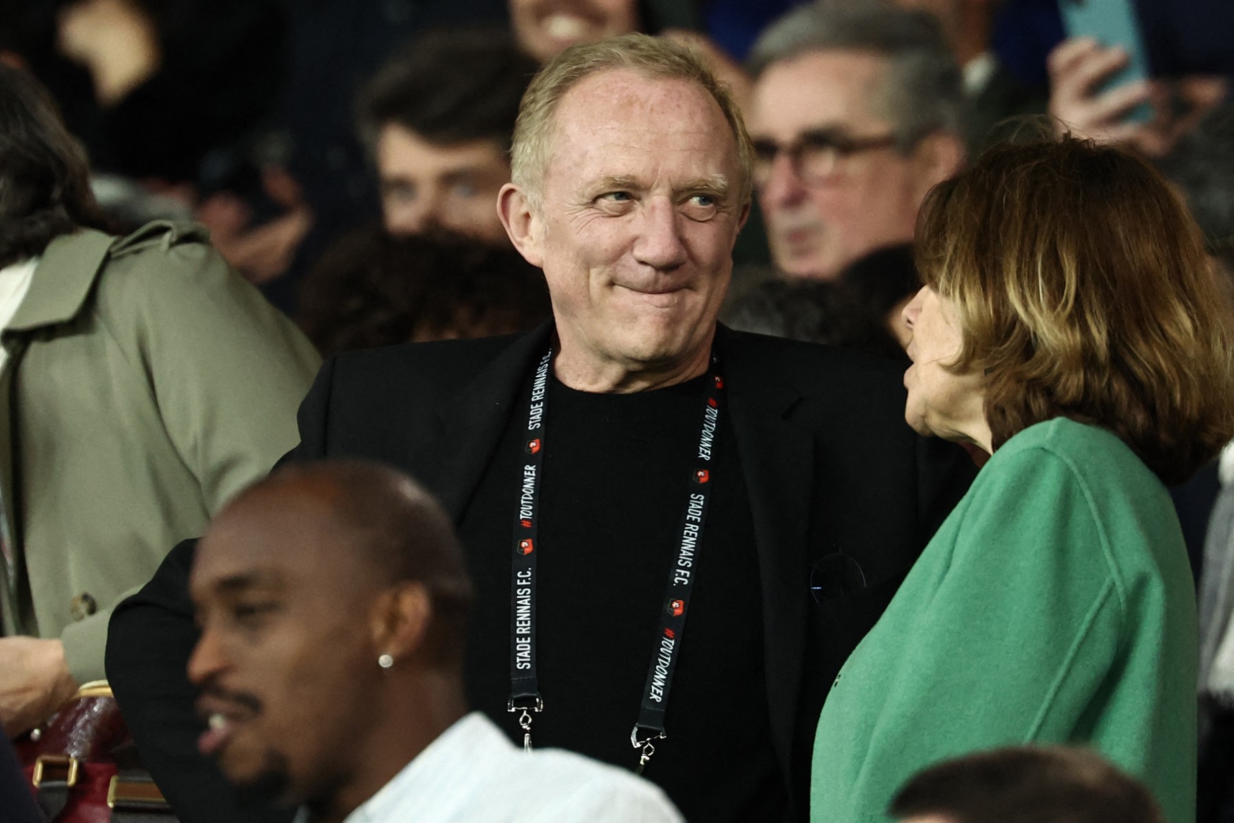 L'homme d'affaires français Francois-Henri Pinault au match de demi-finale de la Coupe de France entre le Paris Saint-Germain (PSG) et le Stade Rennais FC au stade du Parc des Princes à Paris, le 3 avril 2024. (Photo Franck Fife AFP)