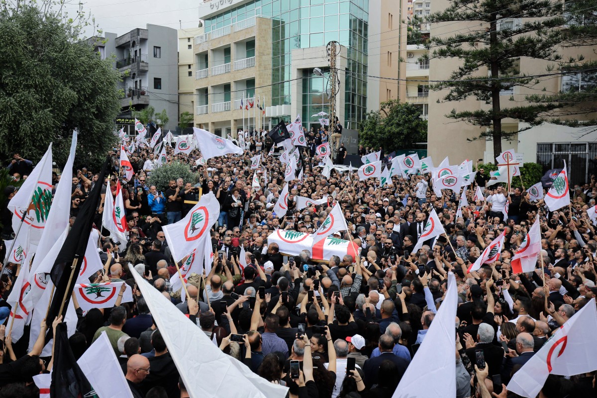 Des milliers de Libanais rendent hommage à un responsable d'un parti chrétien assassiné