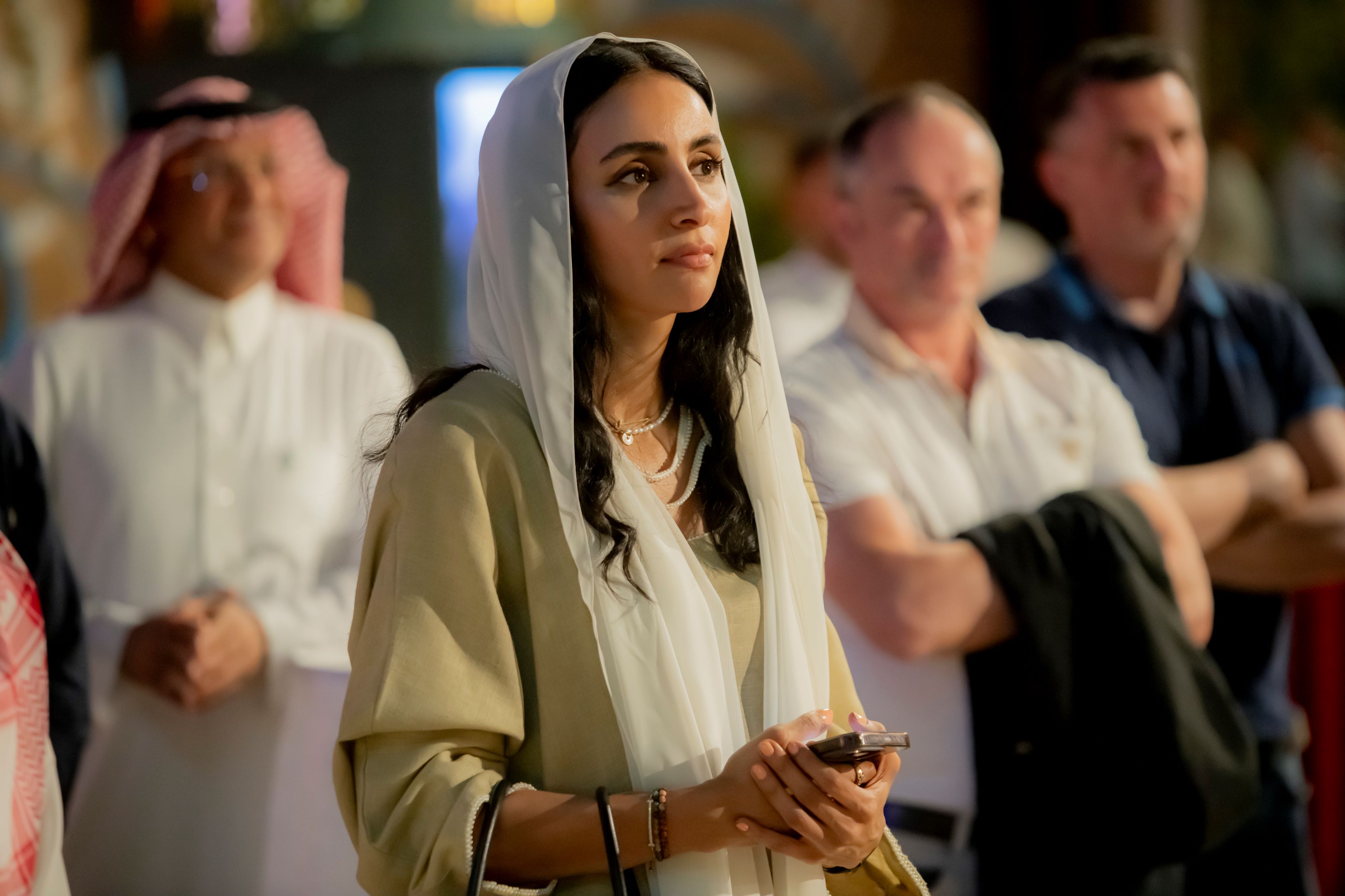 Lama Al Fouzan, escrimeuse saoudienne, catégorie épée, membre du conseil d'administration de la Fédération saoudienne d'escrime et membre du comité des joueurs du tournoi.