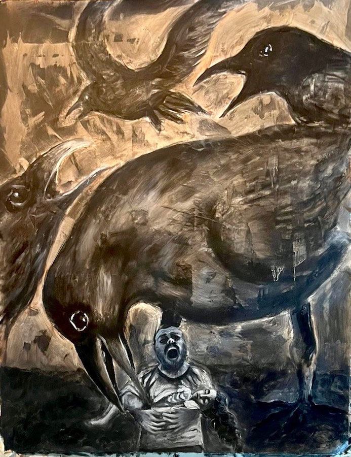 «&nbsp;Je vois des oiseaux&nbsp;» ,"I see birds" 2024  (Anthony Dawton)