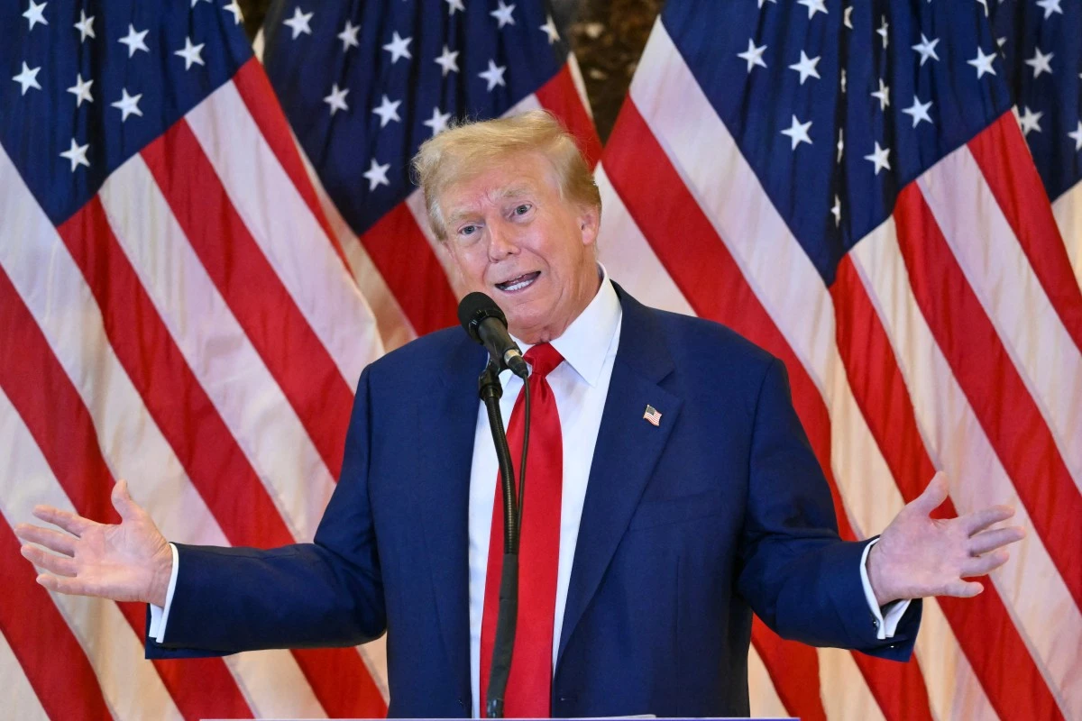 L'ancien président des États-Unis et candidat républicain à la présidence Donald Trump s'exprime lors d'une conférence de presse après avoir été reconnu coupable dans l'affaire des pots-de-vin à la Trump Tower à New York, le 31 mai 2024. (Photo par Angela Weiss AFP).