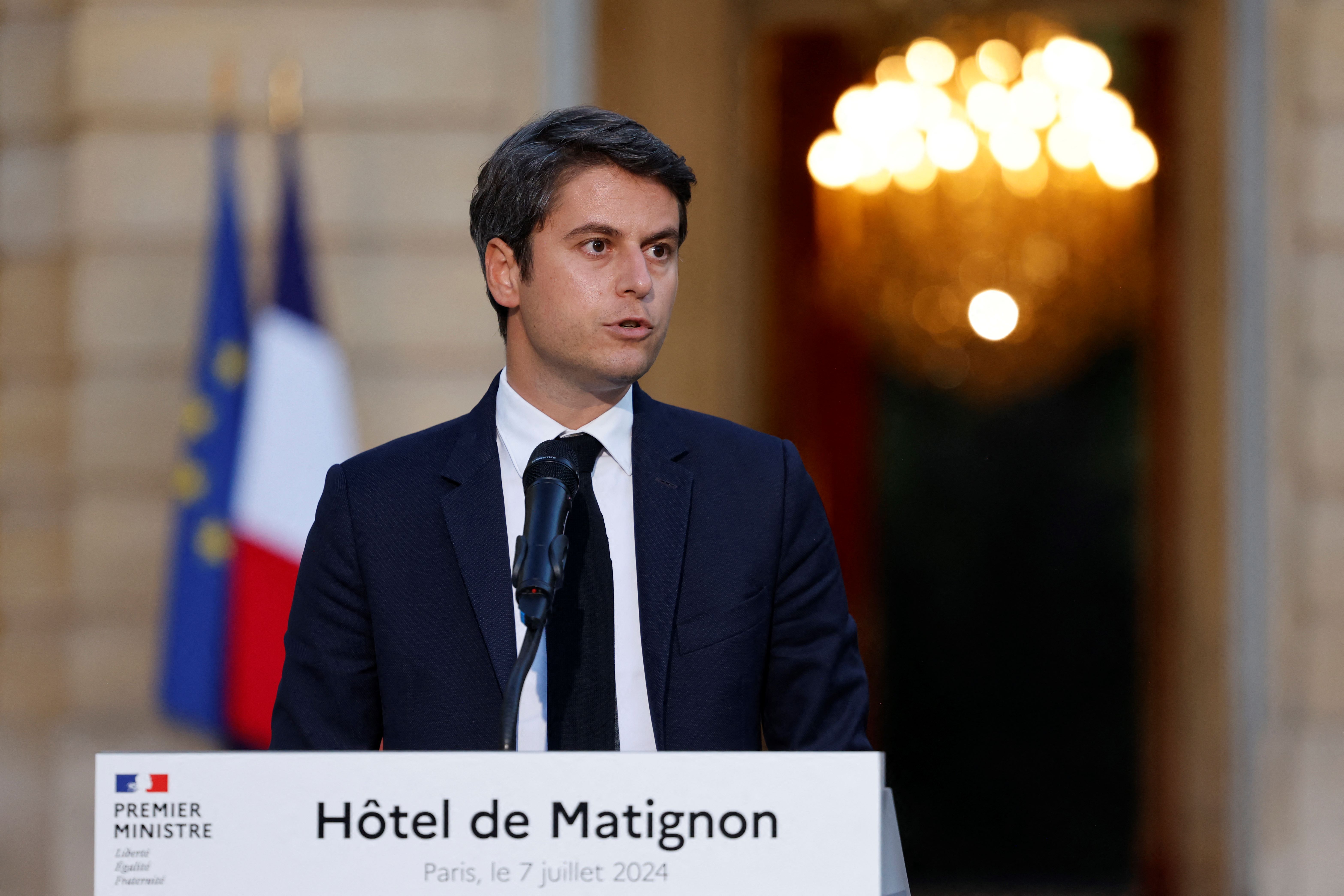 Gabriel Attal s'oppose à tout gouvernement incluant des ministres RN ou LFI