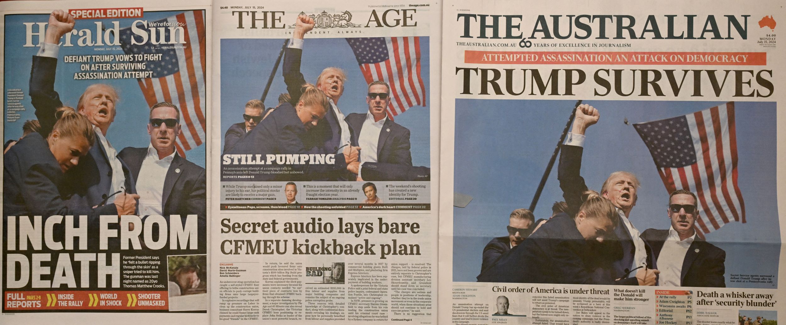 Après la tentative d'assassinat de Trump, un déferlement de théories du complot