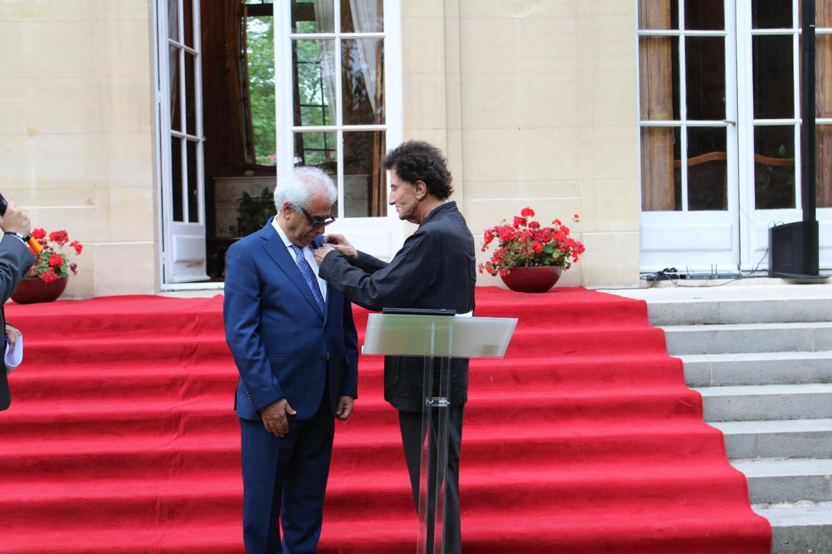 Hommage au directeur général de l'Institut du Monde Arabe, Chawki Abdel Amir, à l'ambassade d'Irak