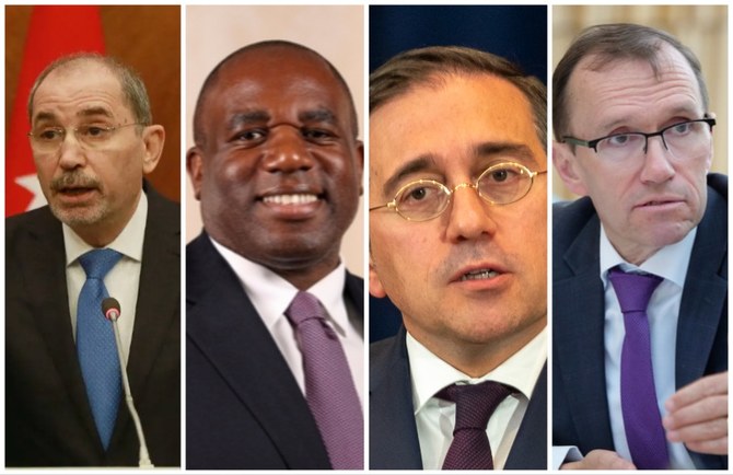 Le ministre jordanien des affaires étrangères discute des tensions au Moyen-Orient avec ses homologues espagnol, norvégien et britannique